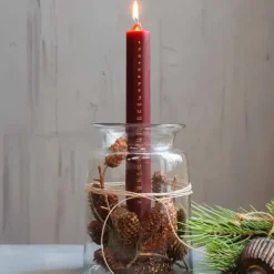 Adventtikynttilä punainen 29cm