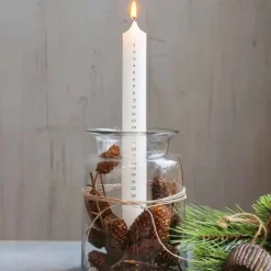 Adventtikynttilä valkoinen 29cm
