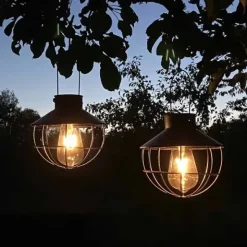 Aurinkokennovalaisin LED antiikkimusta roikkuva