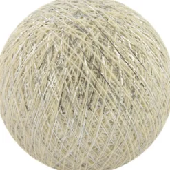 Cotton Ball pallo hopea luonnonvalkoinen