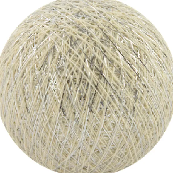 Cotton Ball pallo hopea luonnonvalkoinen