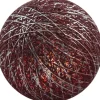 Cotton Ball pallo hopea tummanpunainen