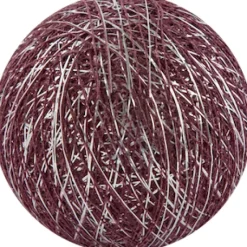 Cotton Ball pallo hopea tummanpunainen