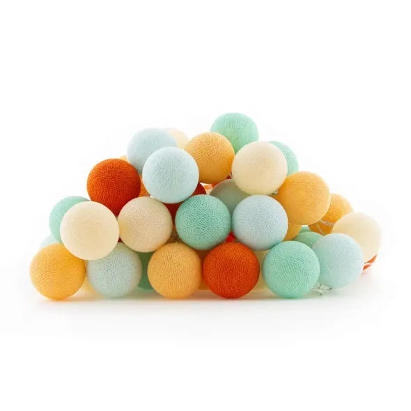 Cotton Ball valosarja auringonlasku 35-palloa
