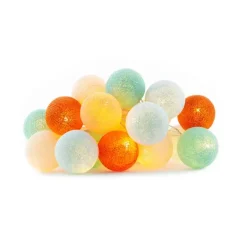 Cotton Ball valosarja auringonlasku 20-palloa
