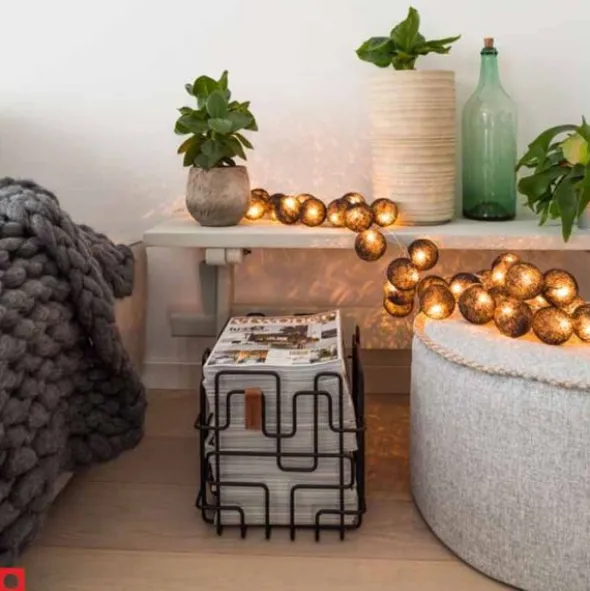 Cotton Ball valosarja musta 35-palloa