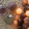 Cotton Ball valosarja ruskean sävyt 35-palloa