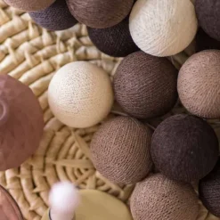 Cotton Ball valosarja ruskean sävyt 35-palloa
