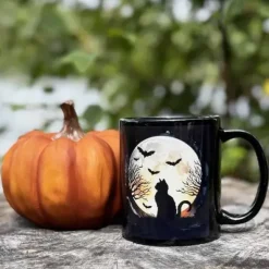 Halloween-muki Musta kissa