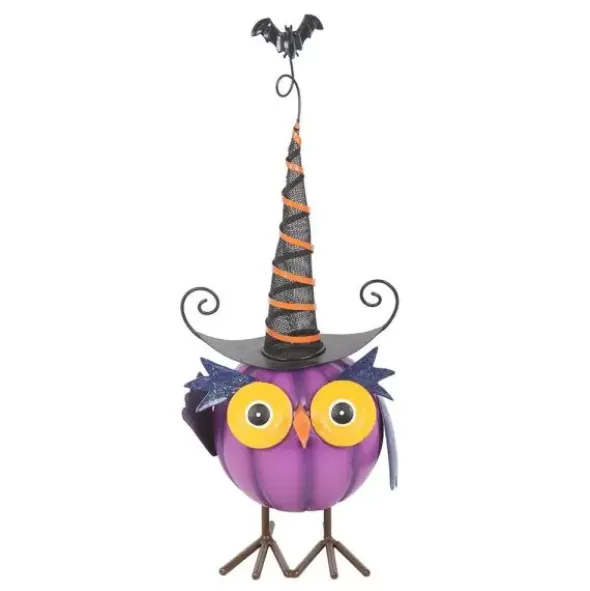 Halloween-pöllö violetti 26,5 cm