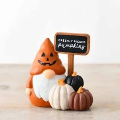 Halloweentonttu ja kurpitsat 11 cm