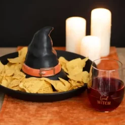 Halloween-viinilasi Wicked Witch