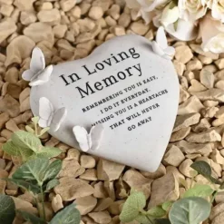 Hautakoriste Perhossydän In Loving Memory 14cm
