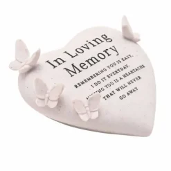 Hautakoriste Perhossydän In Loving Memory 14cm