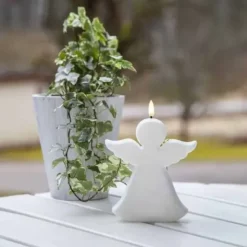 Hautakynttilä LED Enkeli
