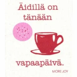 Äidillä on vapaapäivä tiskirätti