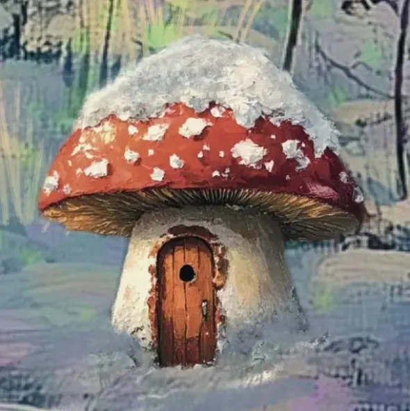 Joulukalenteri Lumottu Metsä 48x48cm