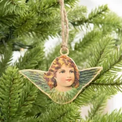 Joulukoriste Vintage Enkeli vihreä