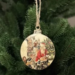 Joulukoriste Vintage Joulupukin lelujuna
