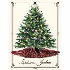 Joulukortti Loistavaa Joulua joulukuusi