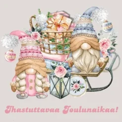 Joulukortti Tonttujen joululoma