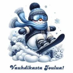 Joulukortti Vauhdikasta Joulua!