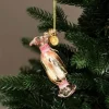 Joulukuusenkoriste Candy roosa 9 cm lasia