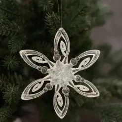 Joulukuusenkoriste Lumihiutale 12 cm