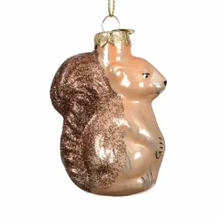 Joulukuusenkoriste Orava lasia 7,5 cm