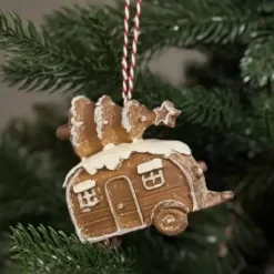 Joulukuusenkoriste Piparkakkumaan Asuntovaunu