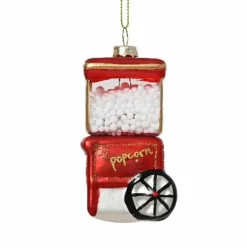 Joulukuusenkoriste Pop corn kone lasia 8,5 cm