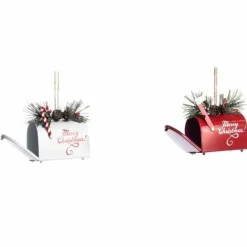 Joulukuusenkoriste Postilaatikko 9 cm, eri värejä