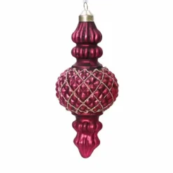 Joulukuusenkoriste Royal lasia 13 cm purppura