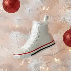 Joulukuusenkoriste Tennari valkoinen 11 cm