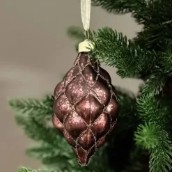 Joulukuusenkoriste Terttu lasia 11,5cm tumma violetti
