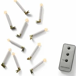 Joulukuusen led-kynttilät 10 kpl