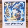 Joulun sininen rauha tiskirätti