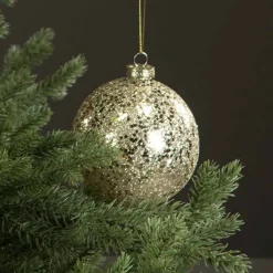 Joulupallo Disco kulta 8 cm