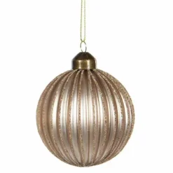 Joulupallo Stripe 8 cm nougat