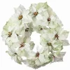 Joulutähtikranssi 50 cm valkoinen