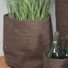 Juuttiruukku 30 cm tummanruskea