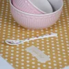 Keittiöpyyhe Polka sinapinkeltainen