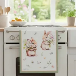 Keittiöpyyhe Puput keväällä
