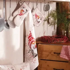 Keittiöpyyhe Tonttuhalaus