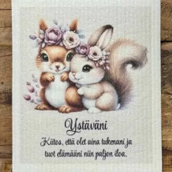 Kiitos että olet tukenani tiskirätti