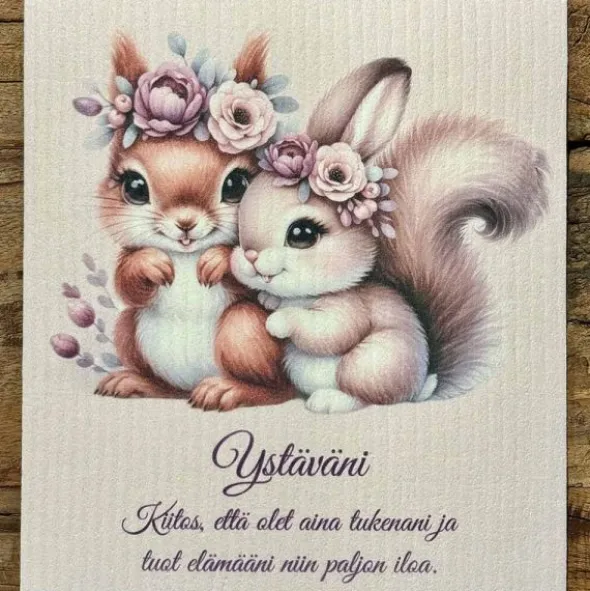 Kiitos että olet tukenani tiskirätti