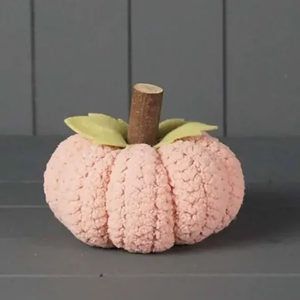 Koristekurpitsa 14 cm vaaleanpunainen