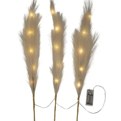 Koristeoksa höyhenillä 60 cm luonnonvalkoinen 3 kpl