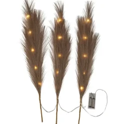 Koristeoksa höyhenillä 60 cm ruskea 3 kpl