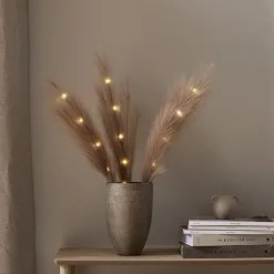 Koristeoksa höyhenillä 60 cm ruskea 3 kpl